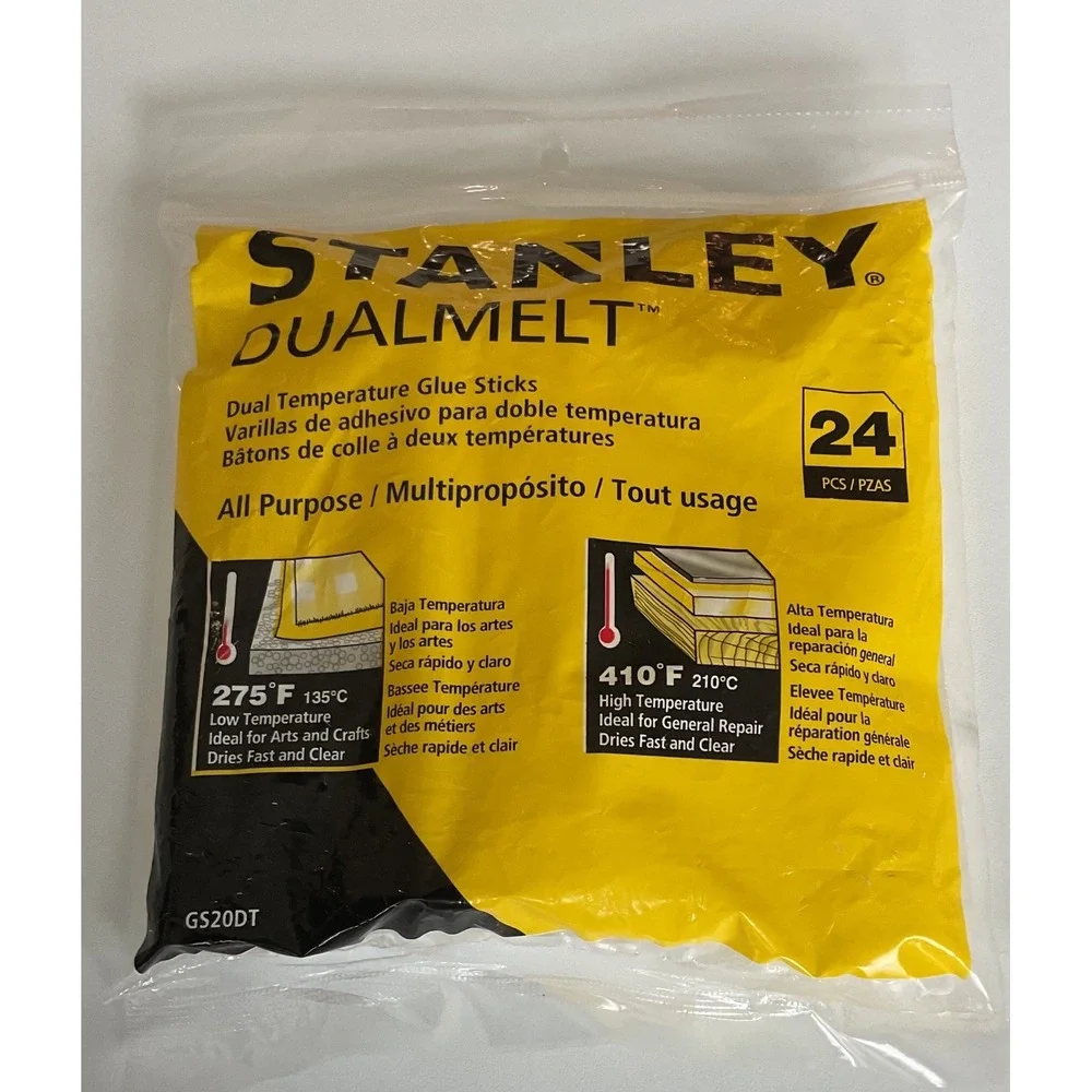 Stanley DualMelt All Purpose Glue Sticks 24ct Clear 4